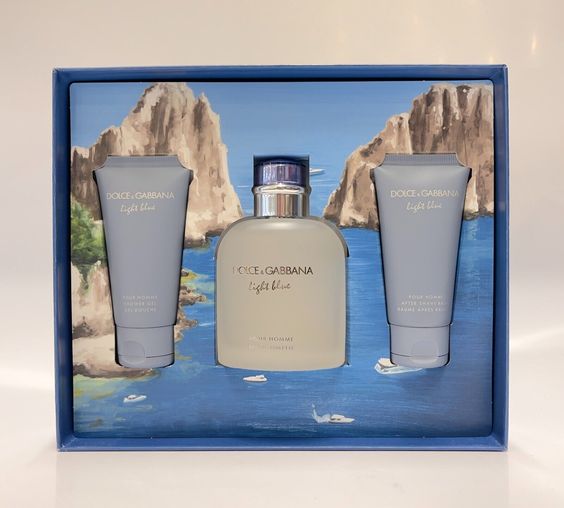 DOLCE & GABBANA LIGHT BLUE MEN SET